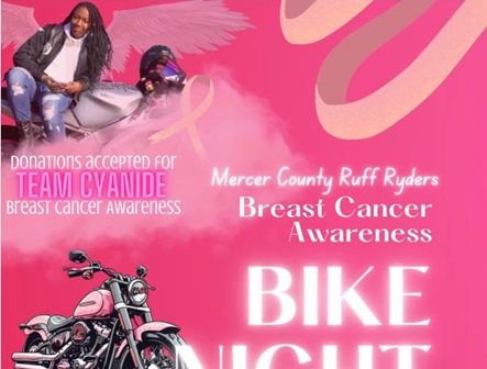 Mercer County Ruff Ryders Breast Cancer Awareness Bike Night