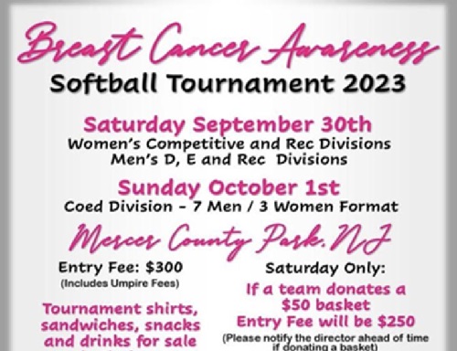 Breast Cancer Awareness Softball Tournament 2023